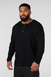 8034 - Henley Thermal Longsleeves