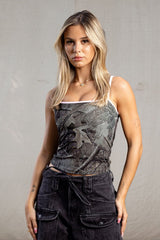 W4301 - Camo Mesh Cami